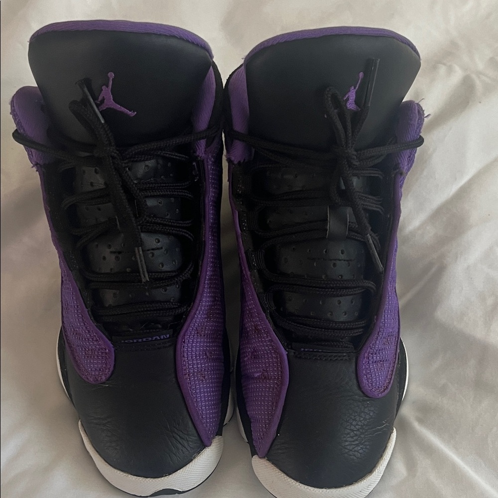 Jordan Kids Sneakers Black and Purple